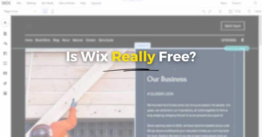 Is A Wix Website Really Free_