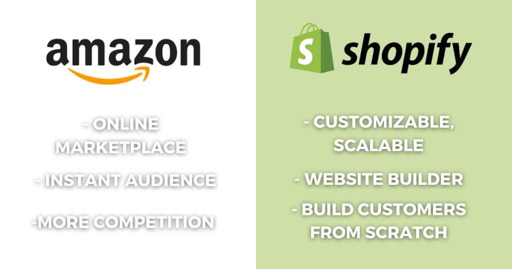 Difference Between Amazon and Shopify