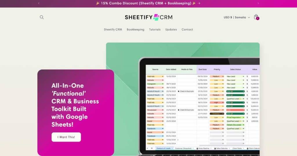 Sheetify CRM Best Inventory Software Alternative