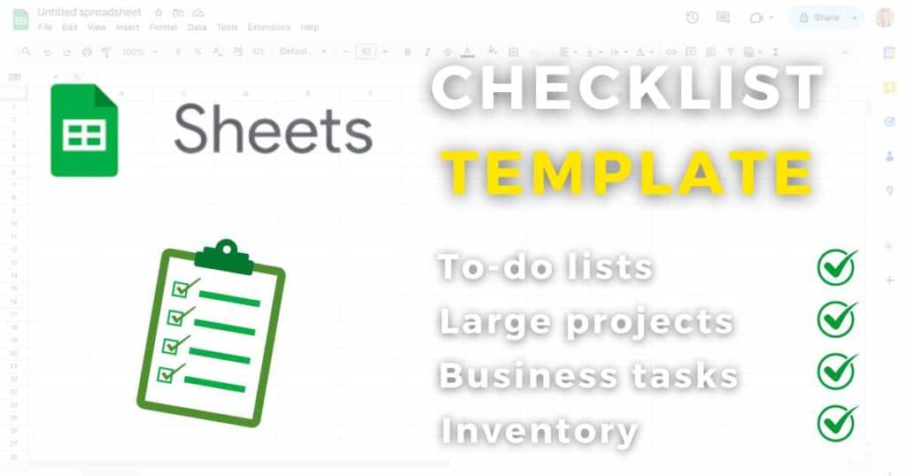 Does Google Sheets Have a Checklist Template_