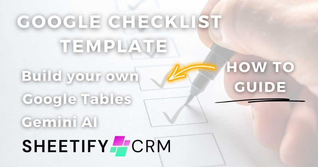 How To Create a Checklist Template in Google Sheets_