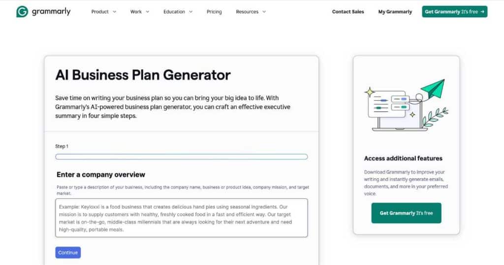 Top 5 AI Business Plan Generators Grammarly