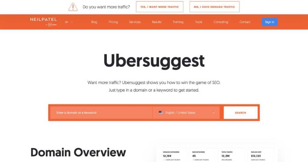 Top 5 Best SEO Tools For Small Business Ubersuggest