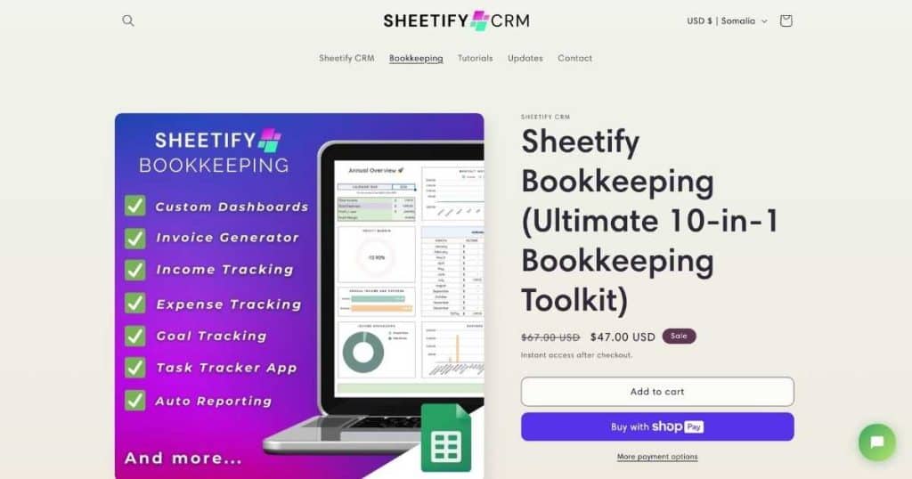 Top 5 Bookkeeping Spreadsheets For Small Business Sheetify Bookkeeping