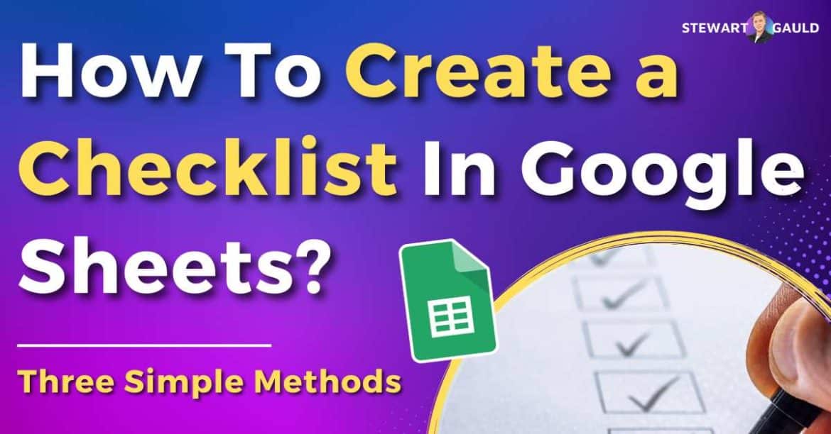 How To Create A Checklist Table In Google Sheets (3 Ways)