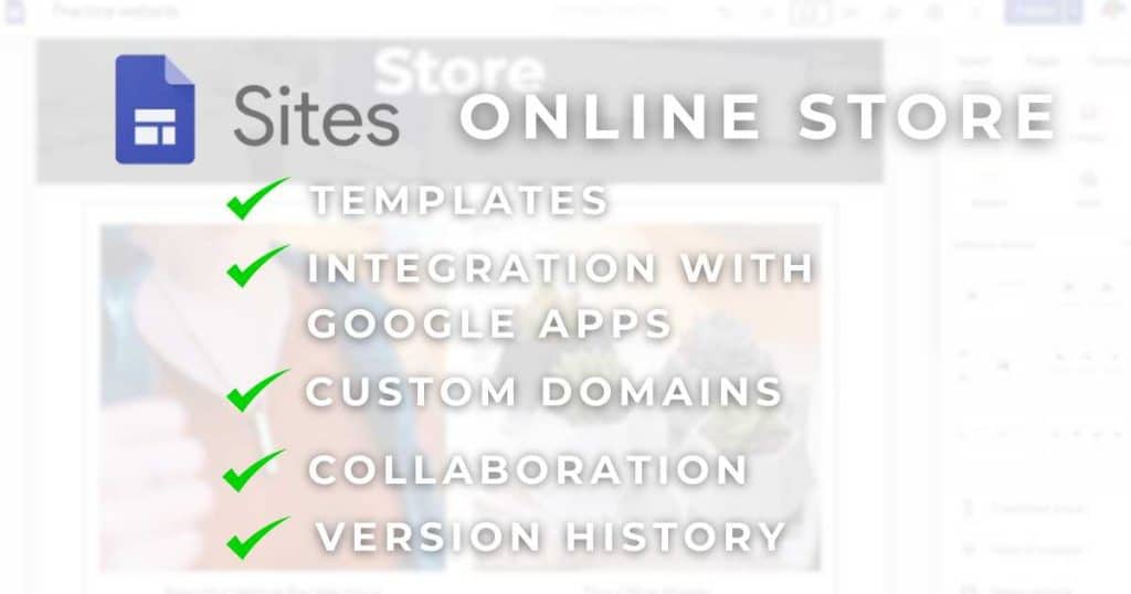 Google Sites Store Key Features