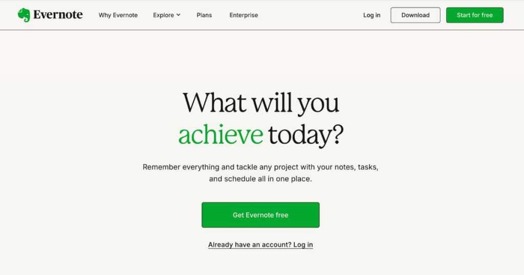 Best Free Note Taking Apps For Small Business Evernote