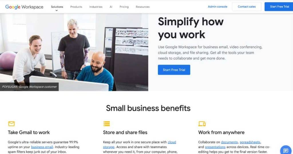 Best Paid Business Email Providers For Small Business Google Workspace