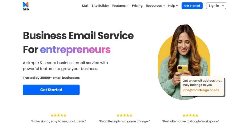 Best Paid Business Email Providers For Small Business Neo