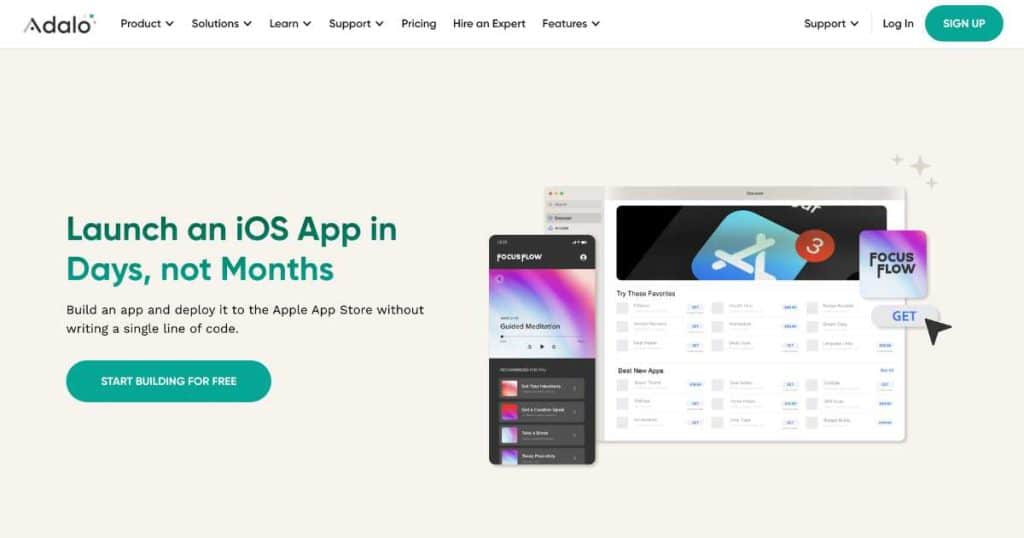 Top No-Code iOS App Builders Adalo
