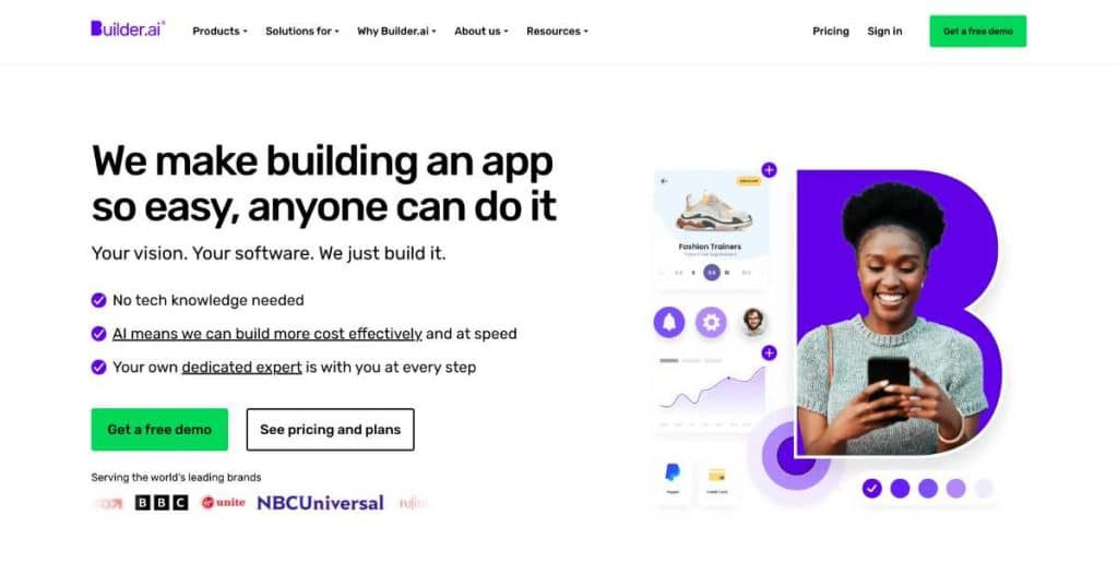 Top No-Code iOS App Builders Builder.ai