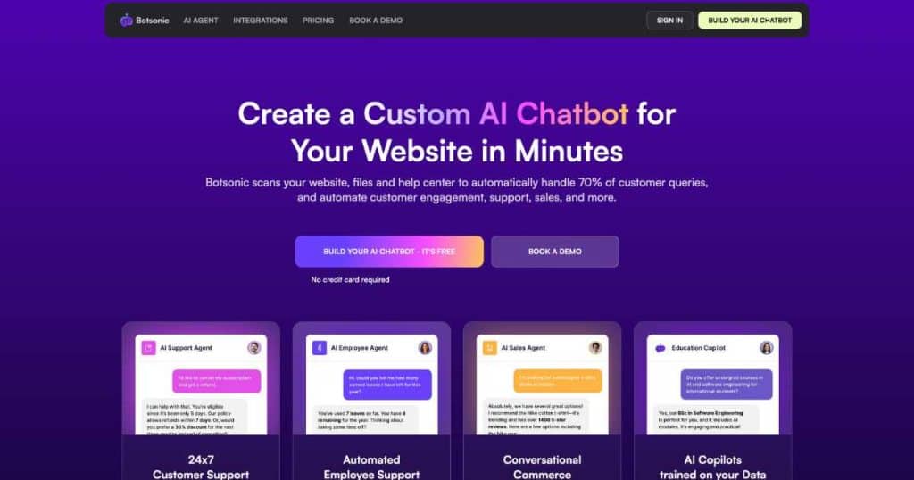 Best AI Chatbots For Small Business Botsonic
