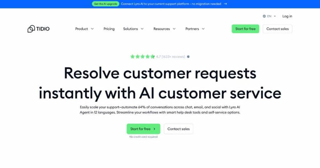 Best AI Chatbots For Small Business Tidio