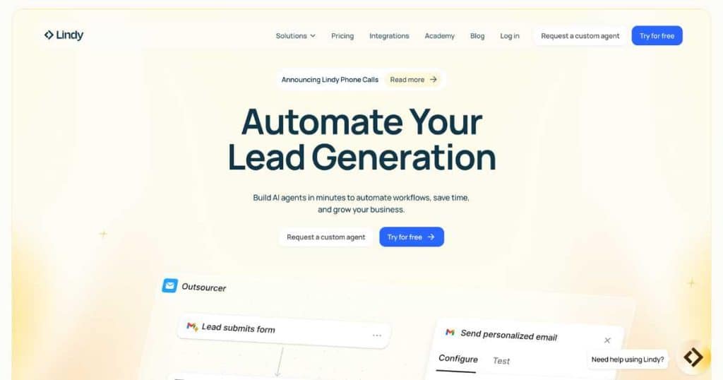 Top 5 AI Agent Builders For Small Business Lindy AI