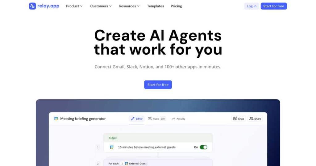 Top 5 AI Agent Builders For Small Business Relay.app