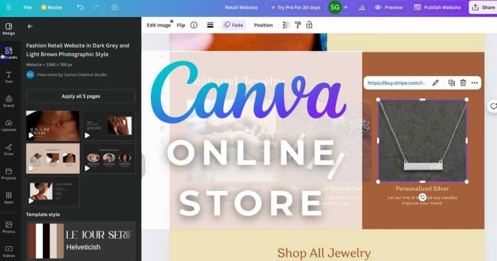 What Is Canva Online Store_