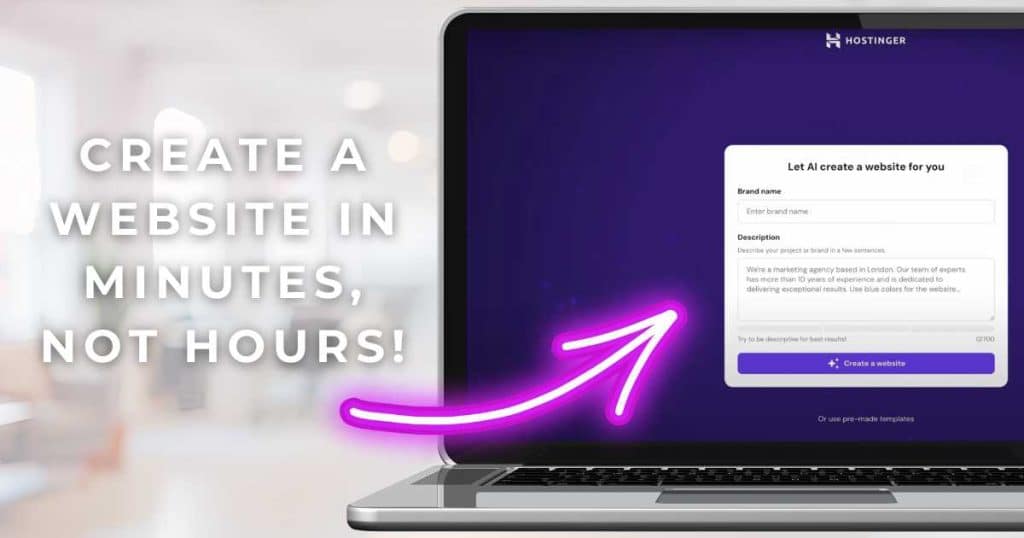 Hostinger AI Website Builder Ease Of Use